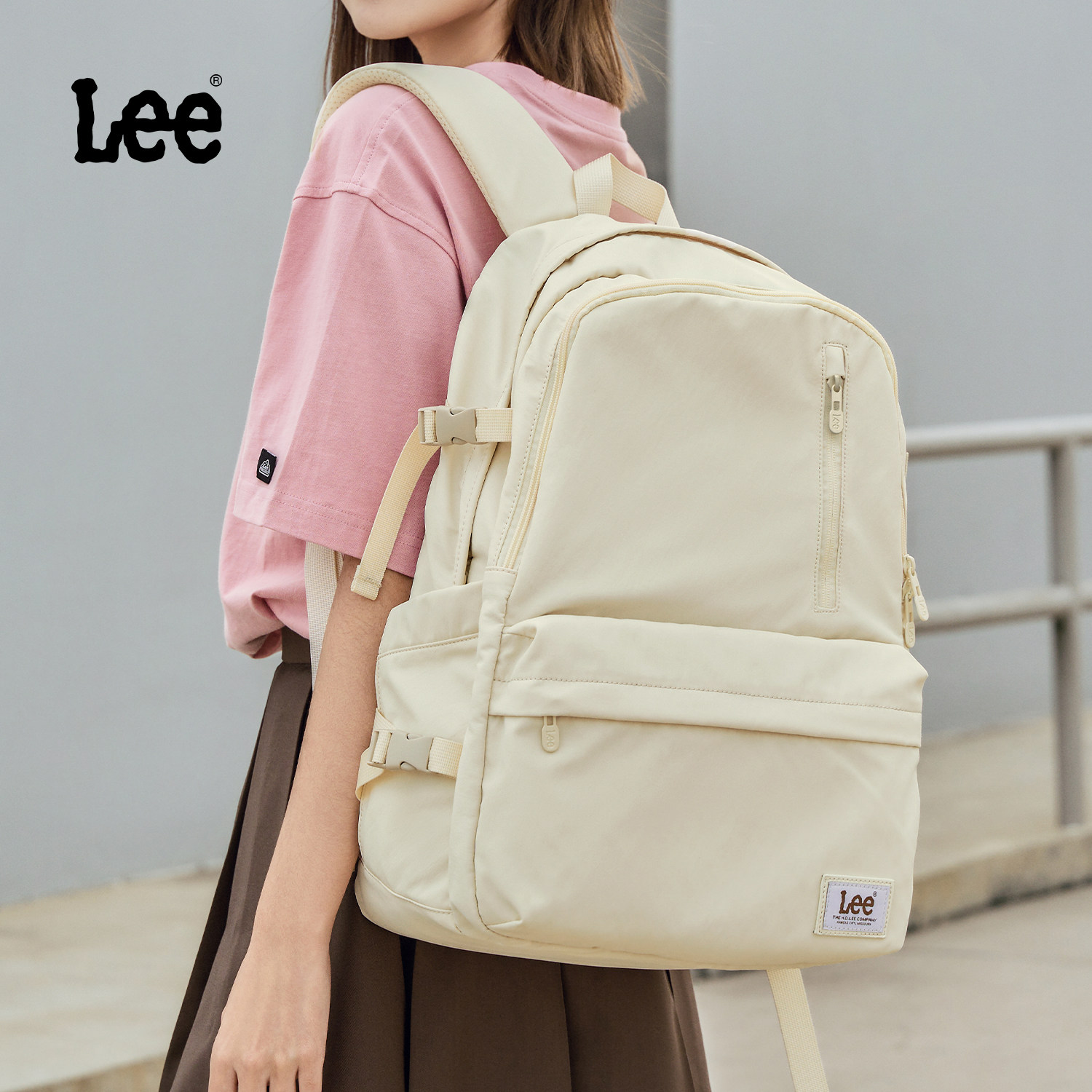 Lee双肩包女大学生户外大容量图片