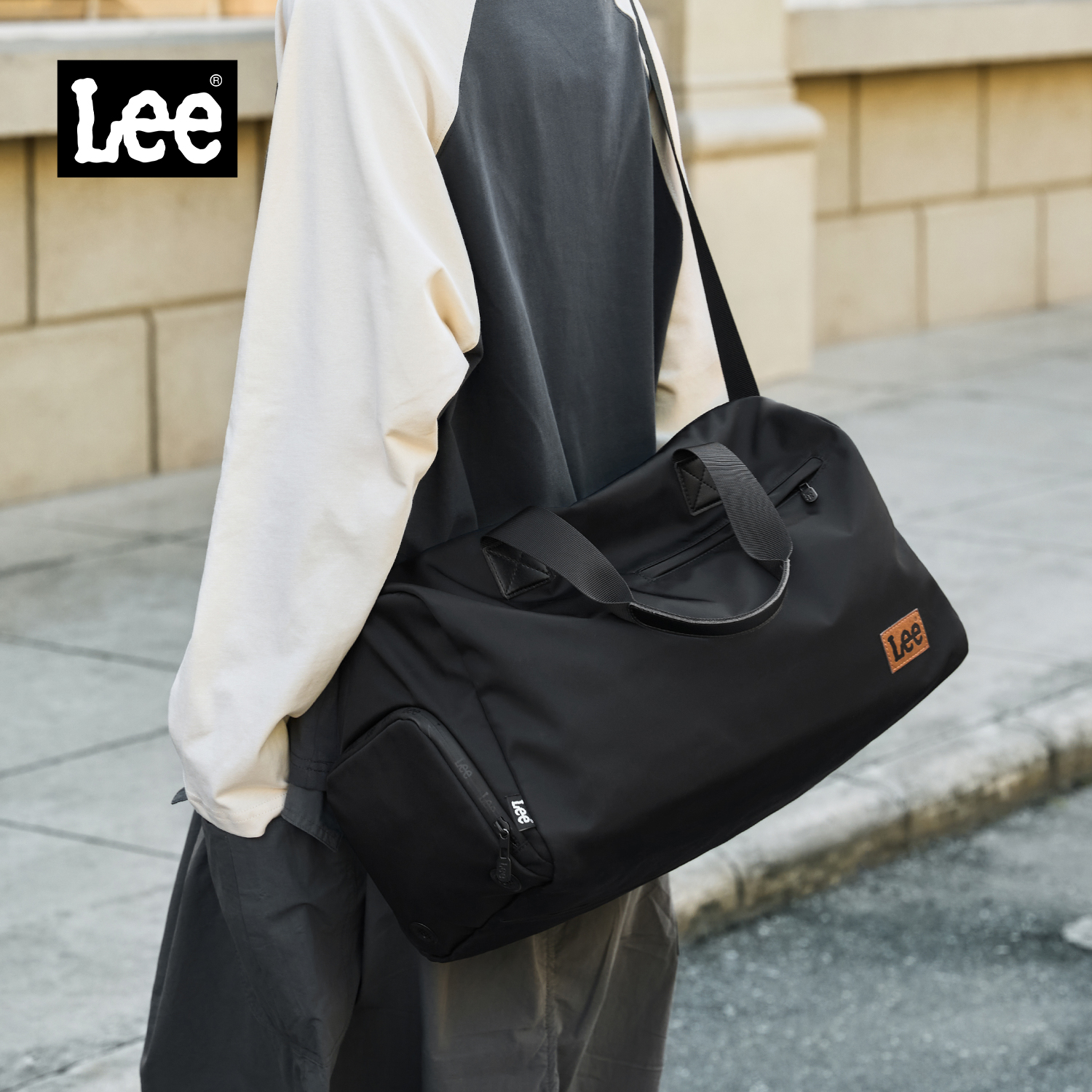 Lee旅行包单肩干湿分离健身包男斜挎运动包游泳收纳包大容量女潮