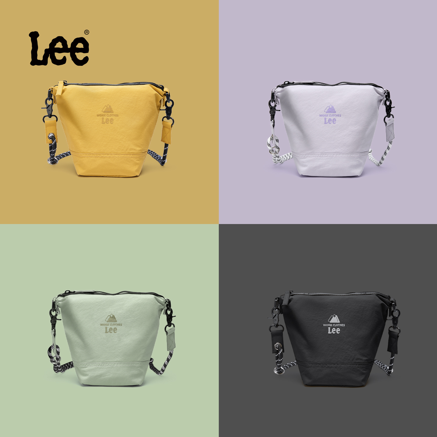 Lee潮流斜挎女流行新款水桶包