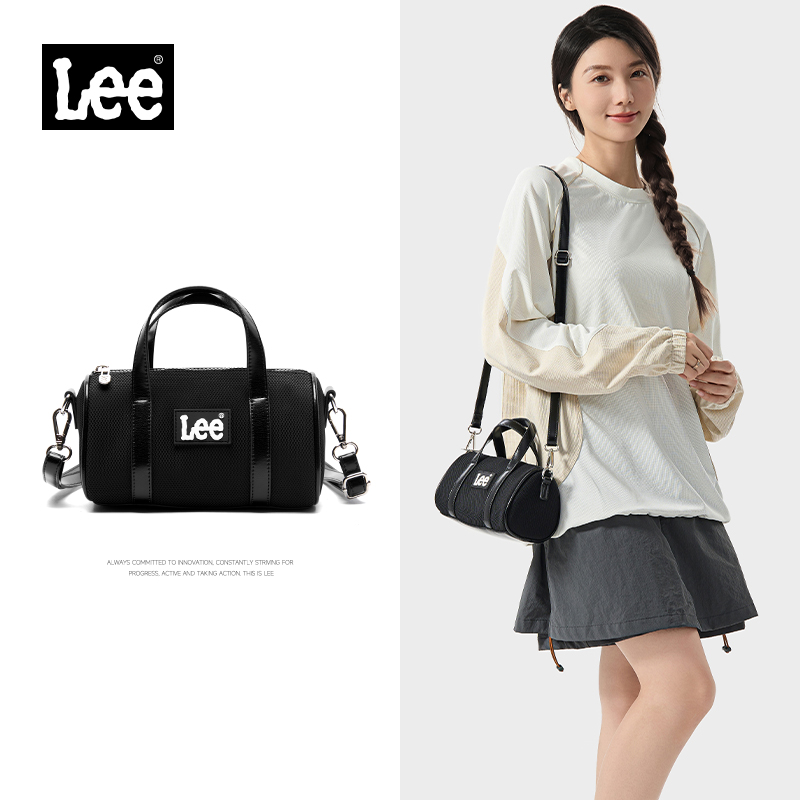 Lee新款斜挎包女单肩包波士顿包