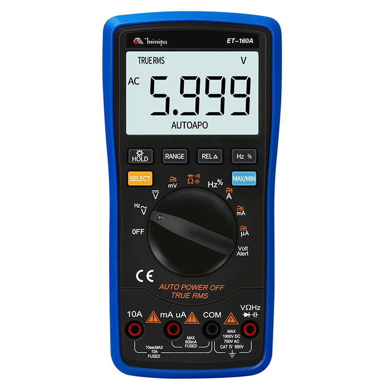 优利德米尼帕系列ET160A数字万用表高精度自动量程多功能防烧电工