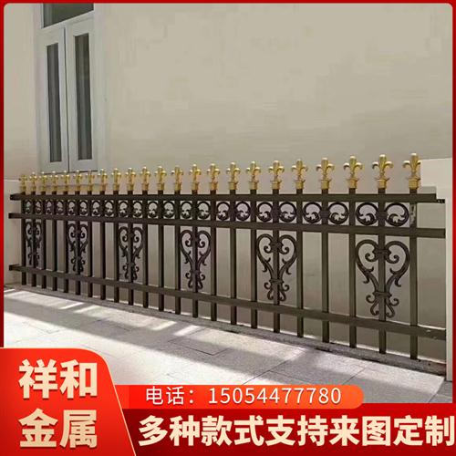 铝艺护栏别墅庭院围栏社区铁艺大门阳台防护栏新农村锌钢围墙栏杆