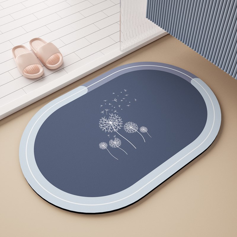 硅藻泥浴室地垫吸水卫生间门口进门E入户防滑脚垫子洗手间厕所地