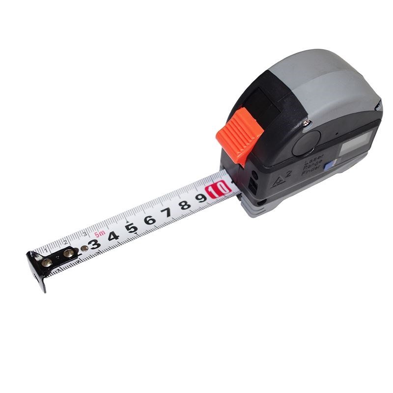 激光钢卷尺木工智能拉尺电子尺子多功能红外线高精度测量测距仪