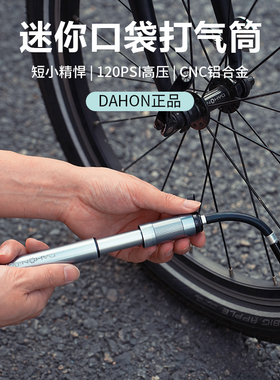 dahon大行自行车打气筒小型可携式迷你打气泵公路车篮球通用p8d7