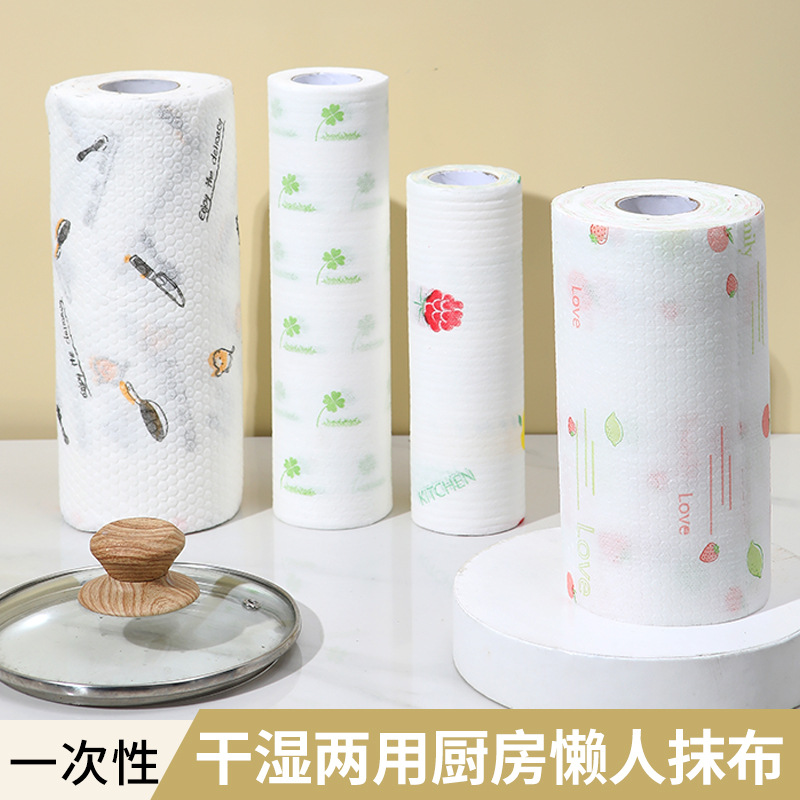 加厚可水洗印花百洁布，厨房清洁