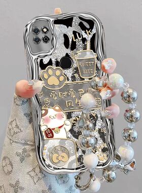 适用华为荣耀play5t手机壳koz-al40电镀软硅胶智选s7招财猫SP100保护套koz-al40文字nzonesS7全包女piay防摔