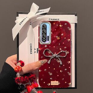 适用华为nova65G手机壳wlz-an00新款女novo64g保护套WLZ—AL10手链nove6带镜头膜nv全包边防摔anoo时尚高级红