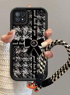 适用opporeno4se手机壳女PEAM00新款opreno4pro保护套PDNM00硅胶软0pp0ren04全包边pdpm00防摔5g个性手绳高级