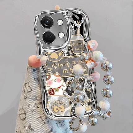 适用一加ace2v手机壳PHP110电镀硅胶软oppo1加ace2v保护套oneplus全包边5g防摔1+ace新款文字手链高级好看女