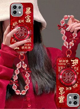 适用oppok12s手机壳PLD110镜头全包防摔opopk保护套0pp0k新年女款poopk支架手链5g网红高级s12喜庆opoo个性潮