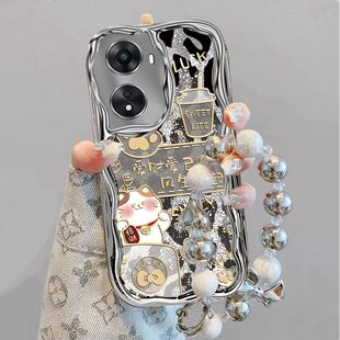 适用OPPOA1pro手机壳PHQ110电镀硅胶软opopa1 5g保护套HS110招财猫opa1x镜头全包0pp0a1活力版防摔PHJ110潮女