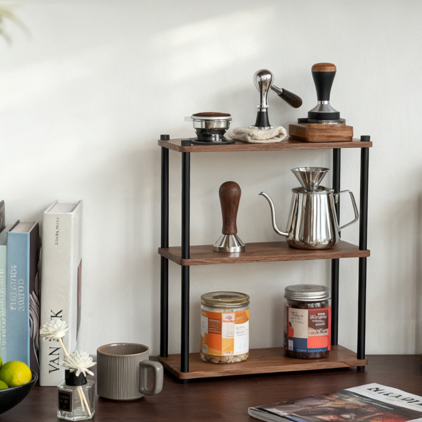 实木杯架桌面置物架咖啡杯收纳架