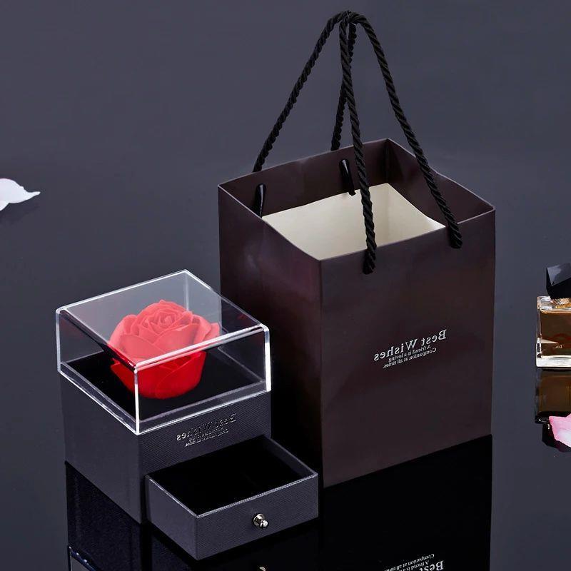 Projection Necklace Set With Rose Gift Box 100 Languages I L