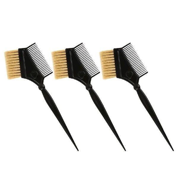 3 Pcs Comb Hair Combs Dye DIY Brushes Tint Salon Dyeing Kit