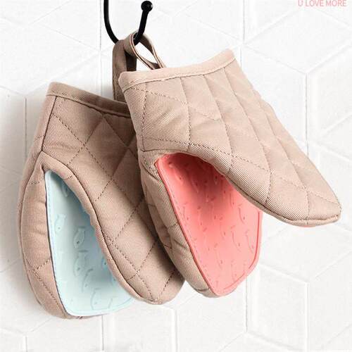 One Piece Silicone Anti-scalding Oven Gloves Mitts Kitchen S