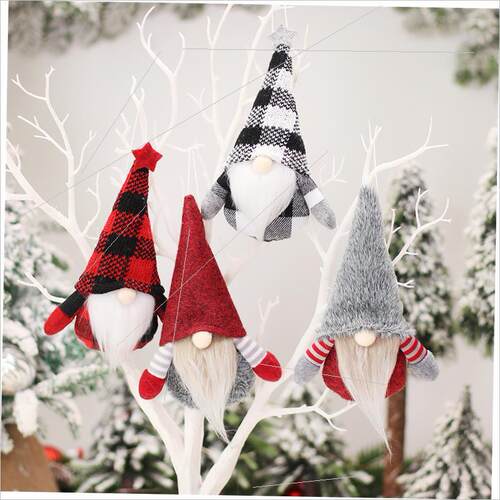 Christmas Forester faceless doll cartoon hanging piece挂件