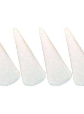 Foam Cones 4 Pcs White DIY Craft Supplies Safe Material