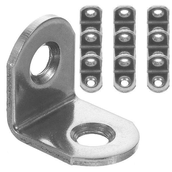 10 Pcs Folding Shelf Stainless Steel Corner Code Brackets