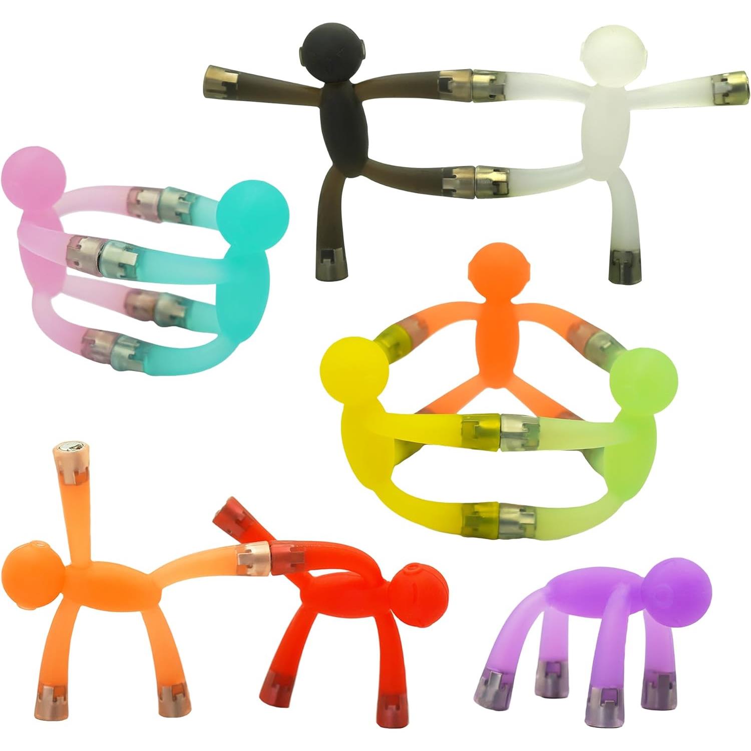10Pcs Mini Man Magnetic travel toys for kids Rubber Magnet