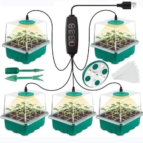 New Full Spectrum LED Growing Lamp Seed Starter Trays