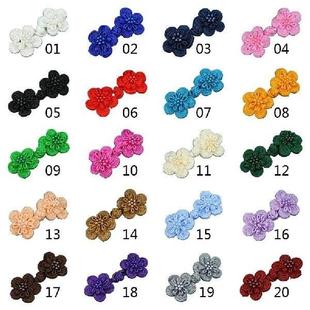 10 Pairs Flower Chinese Handmade Cheongsam Buttons Sewing