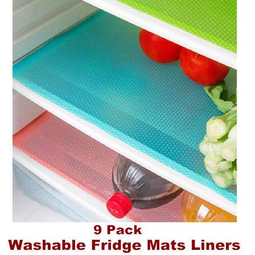 Refrigerator Mats Washable Fridge Liners Shelves Drawer Pads