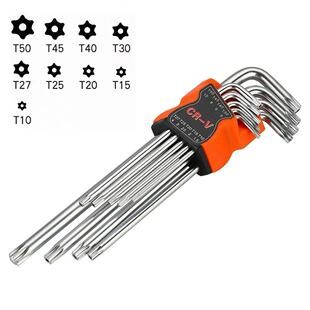 9Pcs L Type Double-End Screwdriver Hex Allen Key Set Torx Wr