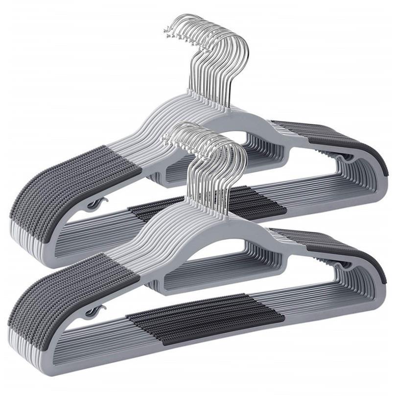40 Pcs/Lot plastic Clothes Hangers Dress Coats Hanger holder