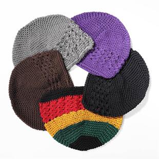 New Kufi Cap Solid Cotton Women Men Prayer Hats ic ic Beanie