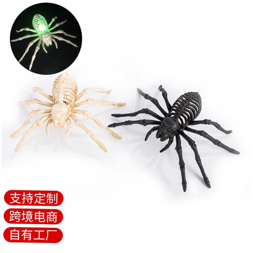 Halloween LED luminous spider decoration Ghost colorful fla