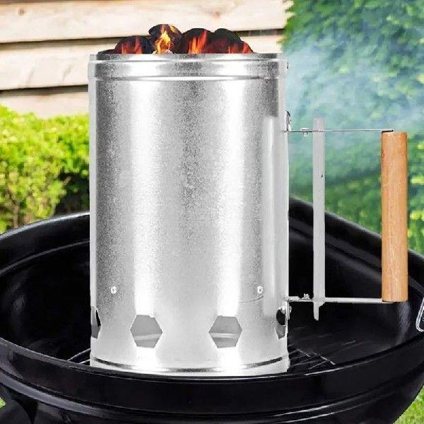 Metal Ignition Charcoal Barrel Fast Fire Start Bucket With