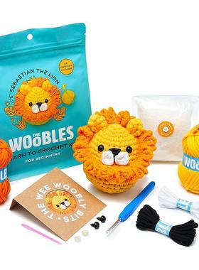 亚马逊爆款beginner crochet kit初学者钩针套件附有分步视频教程