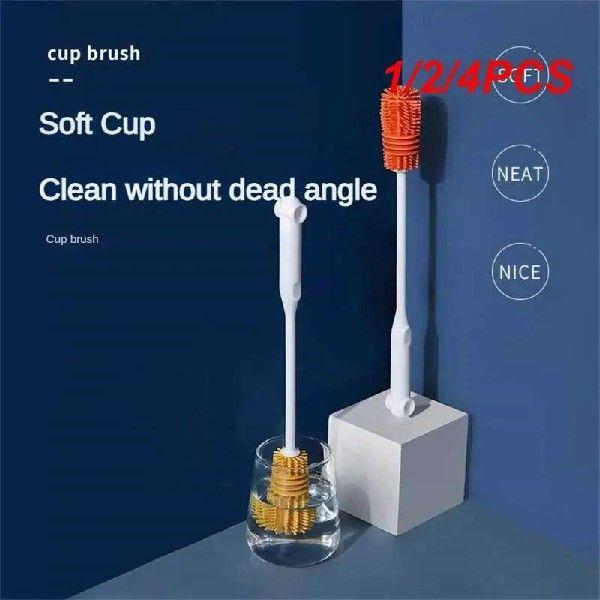 1/2/4PCS Cleaning Brush Tpr Long Handle Comfortable Grip