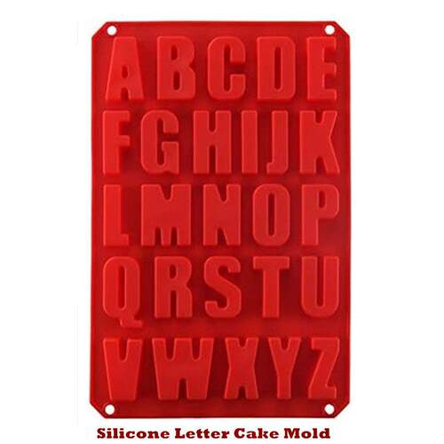 Silicone Letter Cake Mold Non-Stick Chocolate Baking Utensil