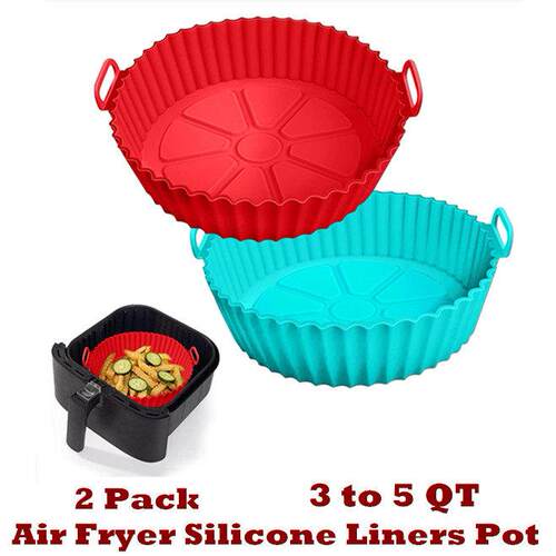 Air Fryer Silicone Liners Pot Basket Bowl Parchment Paper
