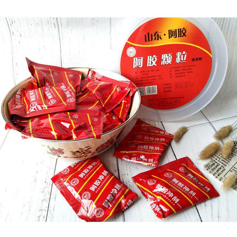 阿胶颗粒速溶粉0冲剂盆装30袋60g新日东期正DYJ即品山阿胶驴胶食