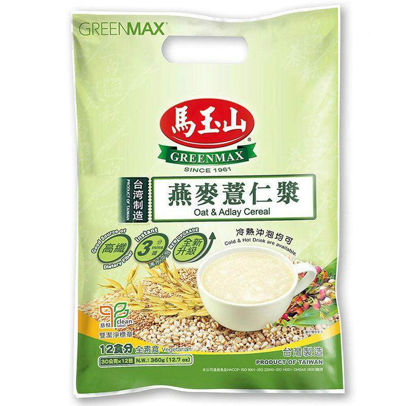 山中台湾马玉 燕麦薏仁浆QSW 养糊营代餐早餐 国即食饮品 360g,咖啡/麦片/冲饮,纯燕麦片,淘宝优惠券,粉丝福利购,淘宝优惠卷