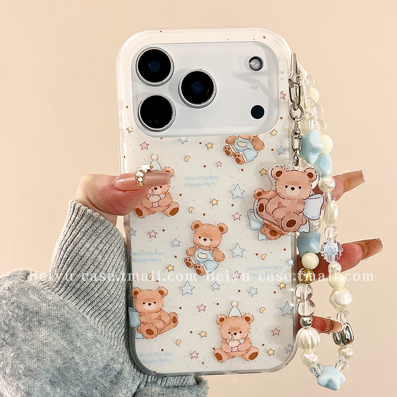 可爱卡通小熊适用苹果手机壳