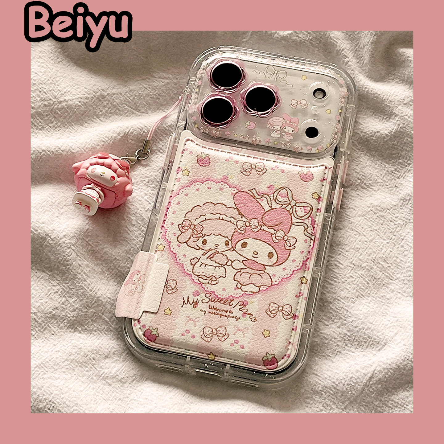 可爱卡通爱心小羊美乐蒂适用苹果17Promax手机壳iphone16pro新款15pro小众17少女心14pro硅胶17pro创意14全包,3C数码配件,手机保护套/壳,淘宝优惠券,粉丝福利购,淘宝优惠卷