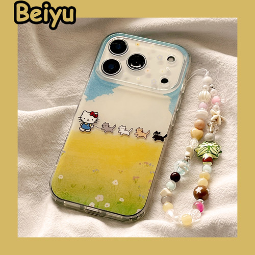 奔跑Kitty猫适用苹果手机壳