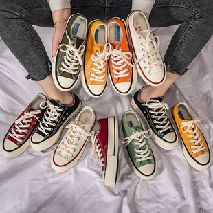 暮星1970s帆布鞋女款2026新款巨好看的白色学生情侣百搭流行板鞋