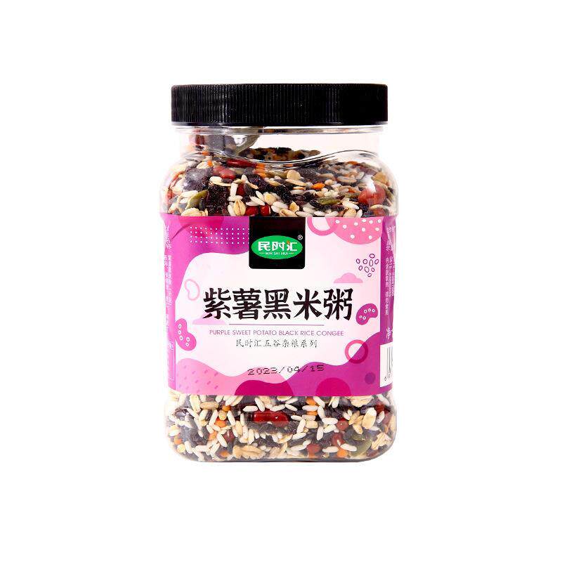 民时汇700g罐装紫薯黑米粥