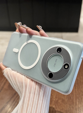 适用于荣耀x60手机壳新款荣耀400轻薄透明x60pro磨砂无线磁吸简约全包镜头magic7高级感X70防摔硬套