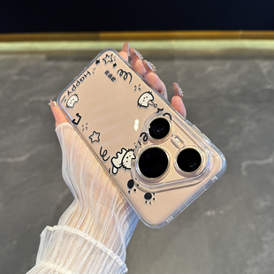 放拍立得照片适用于华为pura80pro手机壳透明硅胶mate80爆款 创意相框小猫70Air高透柔软轻薄p70ultra情侣60软