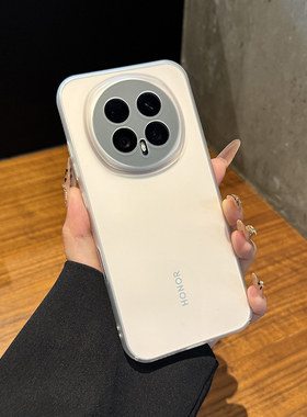 【不粘指纹】适用于荣耀magic8手机壳新款轻薄磨砂400轻薄手感透明honorx70无线磁吸x60高级感防摔时尚男女硬