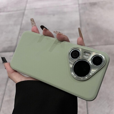 适用于华为pura70素皮手机壳