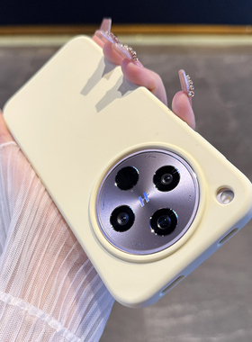 新款奶黄色适用于oppofindx8s+手机壳液态硅胶x8pro全包x8ultra简约纯色Reno14高级感防摔13情侣男女x7防指纹