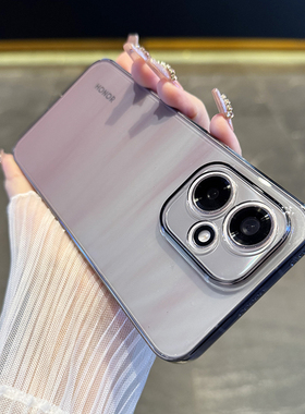 适用于荣耀400pro手机壳新款轻薄透明400全包镜头边框轻薄手感300创意防摔简约男女硬套