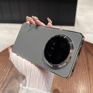 手机壳新款 适用于华为mate70pro 镜面玻璃mate60全包带镜头膜50防摔pura70高级感商务40硬套 冰凉手感